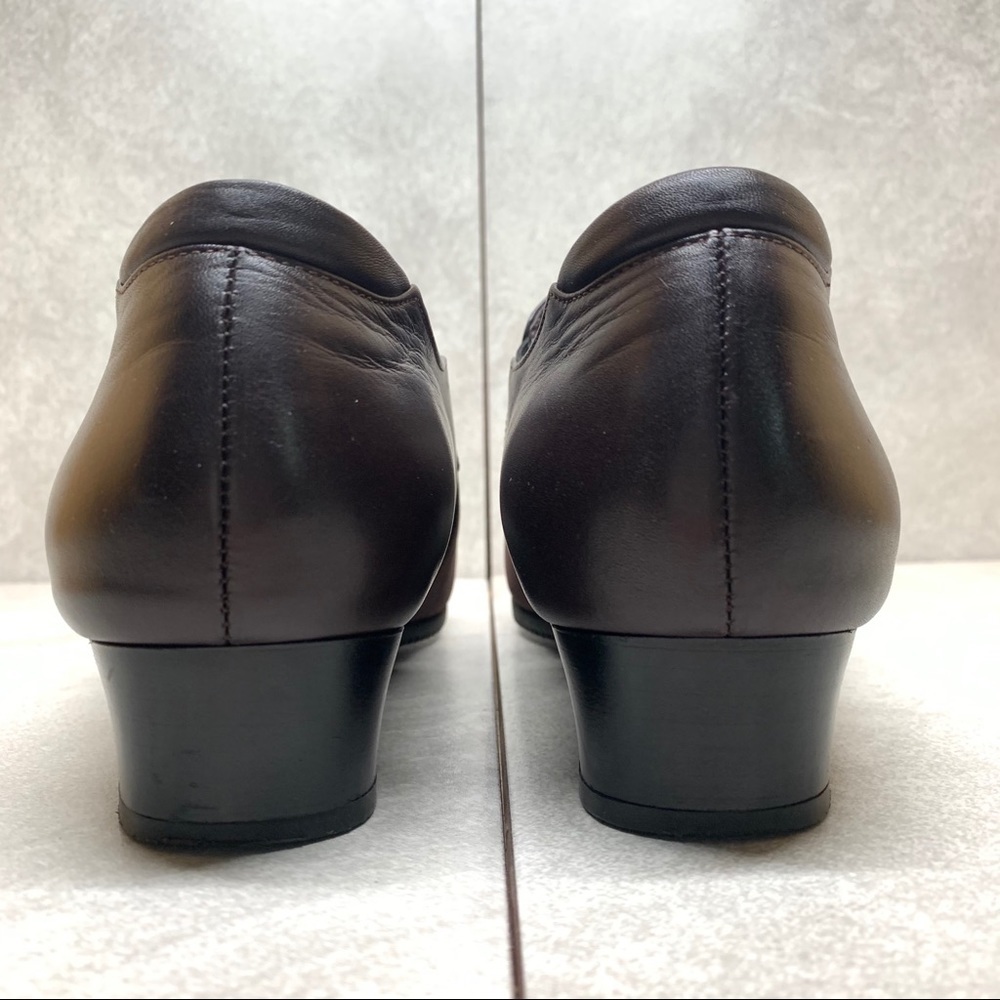 BeautiFeel dark brown leather slip on loafers 41 - Picture 5 of 14